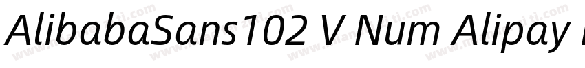 AlibabaSans102 V Num Alipay Md2字体转换